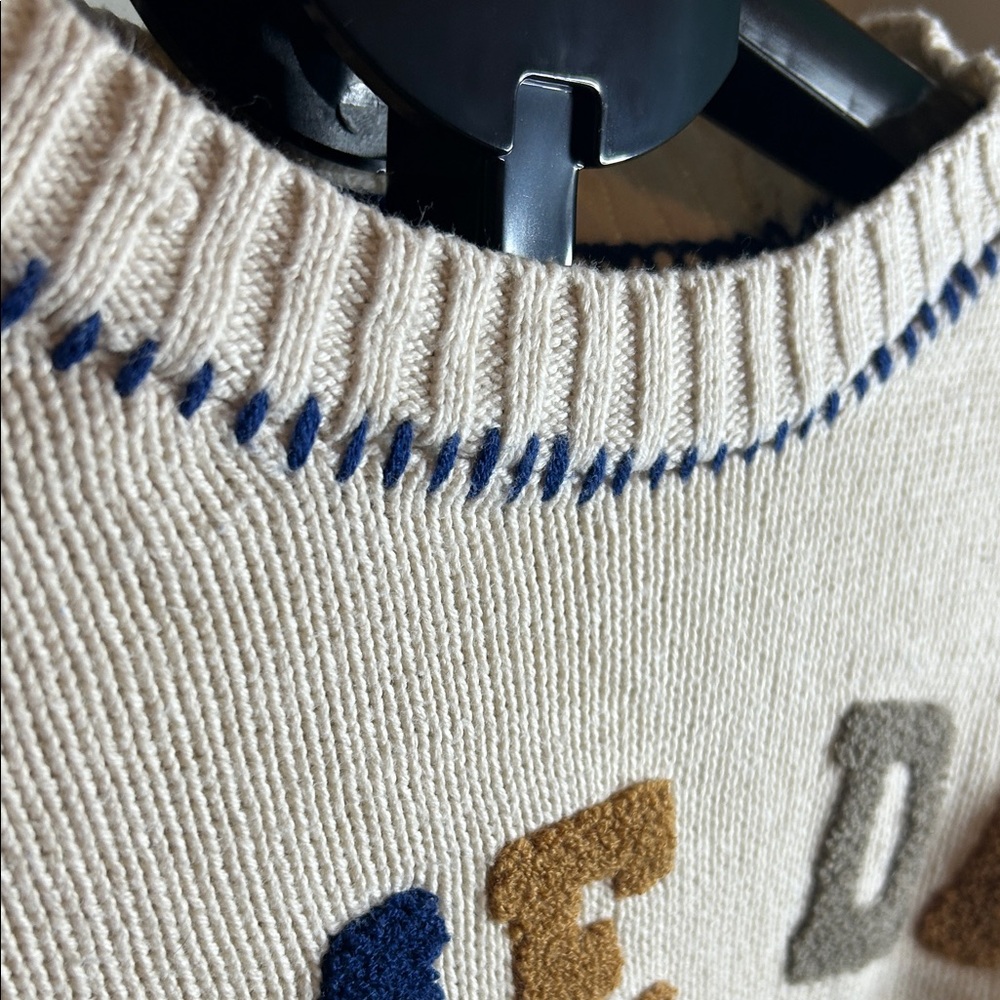 Jessica Simpson Cream and Blue Knit - Picture 5 of 7